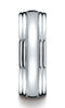 Benchmark-14K-White-Gold-7.5mm-Comfort-Fit-High-Polished-w/-Milgrain-Double-Round-Edge-Band--Size-4.5--RECF8750214KW04.5