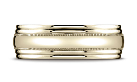 Benchmark-18K-Yellow-Gold-7.5mm-Comfort-Fit-High-Polished-w/-Milgrain-Double-Round-Edge-Band--Size-4.25--RECF8750218KY04.25