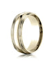 Benchmark-14K-Yellow-Gold-7.5mm-Comfort-Fit-High-Polished-w/-Milgrain-Double-Round-Edge-Band--Size-4--RECF8750214KY04