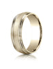 Benchmark-18K-Yellow-Gold-7.5mm-Comfort-Fit-Satin-Finished-Double-Round-Edge-Carved-Design-Band--Size-4--RECF8750318KY04
