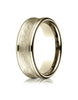 Benchmark-14K-Yellow-Gold-7.5mm-Comfort-Fit-Swirled-Finish-Center-Round-Edge-Design-Wedding-Band--Size-4--RECF8750614KY04