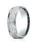 Benchmark-18K-White-Gold-7.5mm-Comfort-Fit-Round-Edge-Birch-Bark-Center--Size-4--RECF8754118KW04