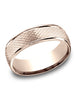 Benchmark-14K-Rose-Gold-7.5mm-Comfort-Fit-Round-Edge-Mesh-Center-Design-Band--Size-4.5--RECF8754714KR04.5
