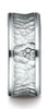 Benchmark-Argentium-Silver-9mm-Comfort-Fit-Hammered-Center-Round-Edge-Design-Band--Size-7--RECF89508SV07