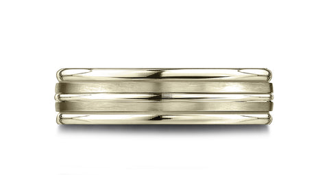 Benchmark-14k-Yellow-Gold-6.5mm-Comfort-Fit-Satin-Finished-and-Round-Edge-Carved-Design-Band--Size-4.5--RELCF56518014KY04.5