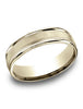 Benchmark-14k-Yellow-Gold-6.5mm-Comfort-Fit-Satin-Center-w/-Milgrain-Round-Edge-Carved-Dsgn-Band--Sz-4--RELCF76501S14KY04.25