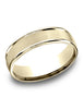Benchmark-14k-Yellow-Gold-6.5mm-Comfort-Fit-Satin-Finish--Polished-Round-Edge-Carved-Design-Band--Sz-4--RELCF76502S14KY04.25