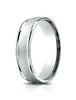 Benchmark-14k-White-Gold-6.5mm-Comfort-Fit-Wired-Finished--Polished-Round-Edge-Carved-Design-Band--Sz-4--RELCF7650214KW04