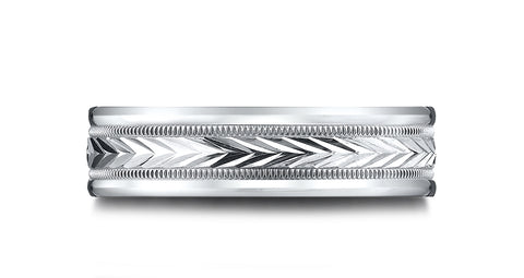 Benchmark-14k-White-Gold-6.5mm-Comfort-Fit-Harvest-of-Love-Round-Edge-Carved-Design-Band--Size-4.5--RELCF7650314KW04.5