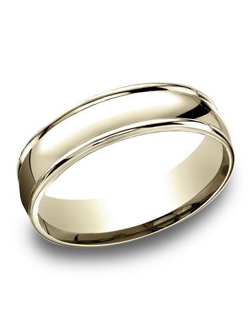 Benchmark-14k-Yellow-Gold-6.5mm-Comfort-Fit-high-polish-finish-round-edge-Design-band--Size-4.25--RELCF76520014KY04.25