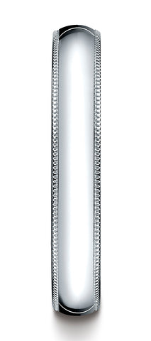 Benchmark-14K-White-Gold-4mm-Slightly-Domed-Super-Light-Comfort-Fit-Wedding-Band-with-Milgrain--Size-4.5--SLCF34014KW04.5
