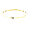 10k Yellow Gold 1mm Half Round Band , Size 6