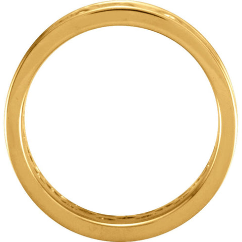 14k Yellow Gold 8mm Celtic Band Size 7