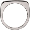 14k White Gold Stackable Ring, Size 7