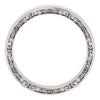 14k White Gold 6mm Sculptural-Inspired Relief Pattern Band Size 11