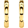 14k Yellow Gold 17.5mm Hinged Hoop Earrings