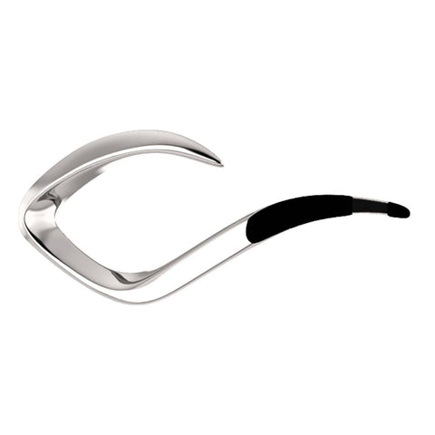 14k White Gold Freeform Pendant