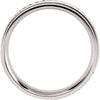 14k White Gold 6mm Comfort Fit Band Size 7