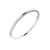 14k White Gold 1mm Comfort-Fit Band, Size 8