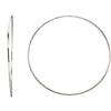 75.00 mm Endless Tube Earrings in Sterling Silver