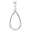 Pear Shaped Pendant in Sterling Silver