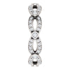 14k White Gold 3/8 CTW Diamond Eternity Band, Size 7