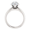 14k White Gold 1 1/5 CTW Diamond Cluster Engagement Ring, Size 7