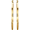 14k Yellow Gold 47mm Tube Hoop Earrings