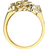 10k Yellow Gold Men's Nugget Ring, Size 11