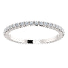 14k White Gold 3/8 CTW Diamond Eternity Band Size 5
