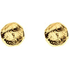 14k Yellow Gold Textured Earrings
