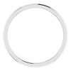 14k White Gold 1mm Comfort Fit Band, Size 6.5