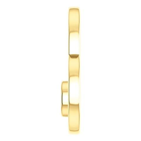 14k Yellow Gold 1/10 CTW Diamond Pendant