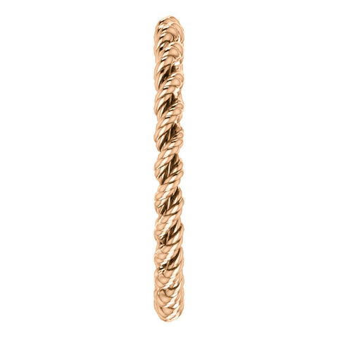 14k Rose Gold Band Size 7