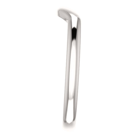 14k White Gold Band, Size 7