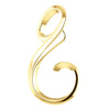 14k Yellow Gold Freeform Chain Slide