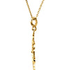 14k Yellow Gold Decorative Dangle 18" Necklace