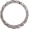 14k White Gold 8mm Celtic Inspired Band Size 8