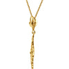 14k Yellow Gold Decorative Dangle 18" Necklace