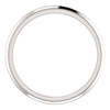 14k White Gold Knife Edge Band, Size 7