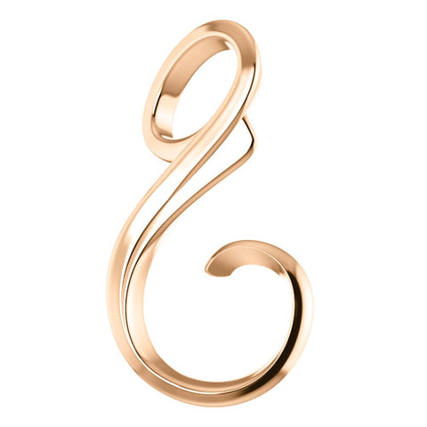 14k Rose Gold Freeform Chain Slide
