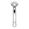 14k White Gold 1 1/5 CTW Diamond Cluster Engagement Ring, Size 7