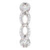 14k White Gold 3/4 CTW Diamond Infinity-Inspired Eternity Band Size 7