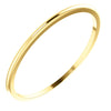 10k Yellow Gold 1mm Half Round Band, Size 5