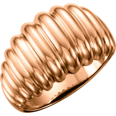 14k Rose Gold Design Ring, Size 7