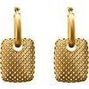 14k Yellow Gold Pierced Style Hoop Earrings