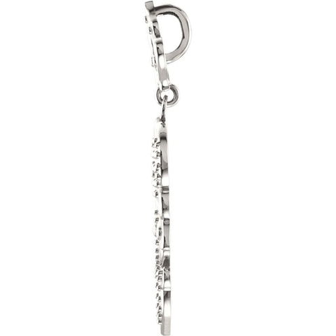 Sterling Silver Decorative Dangle Pendant