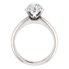 10k White Gold 1 CTW Diamond Cluster Engagement Ring, Size 7