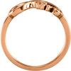 14k Rose Gold Love Infinity-Inspired Ring, Size 7