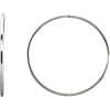 45.00 mm Endless Tube Earrings in Sterling Silver
